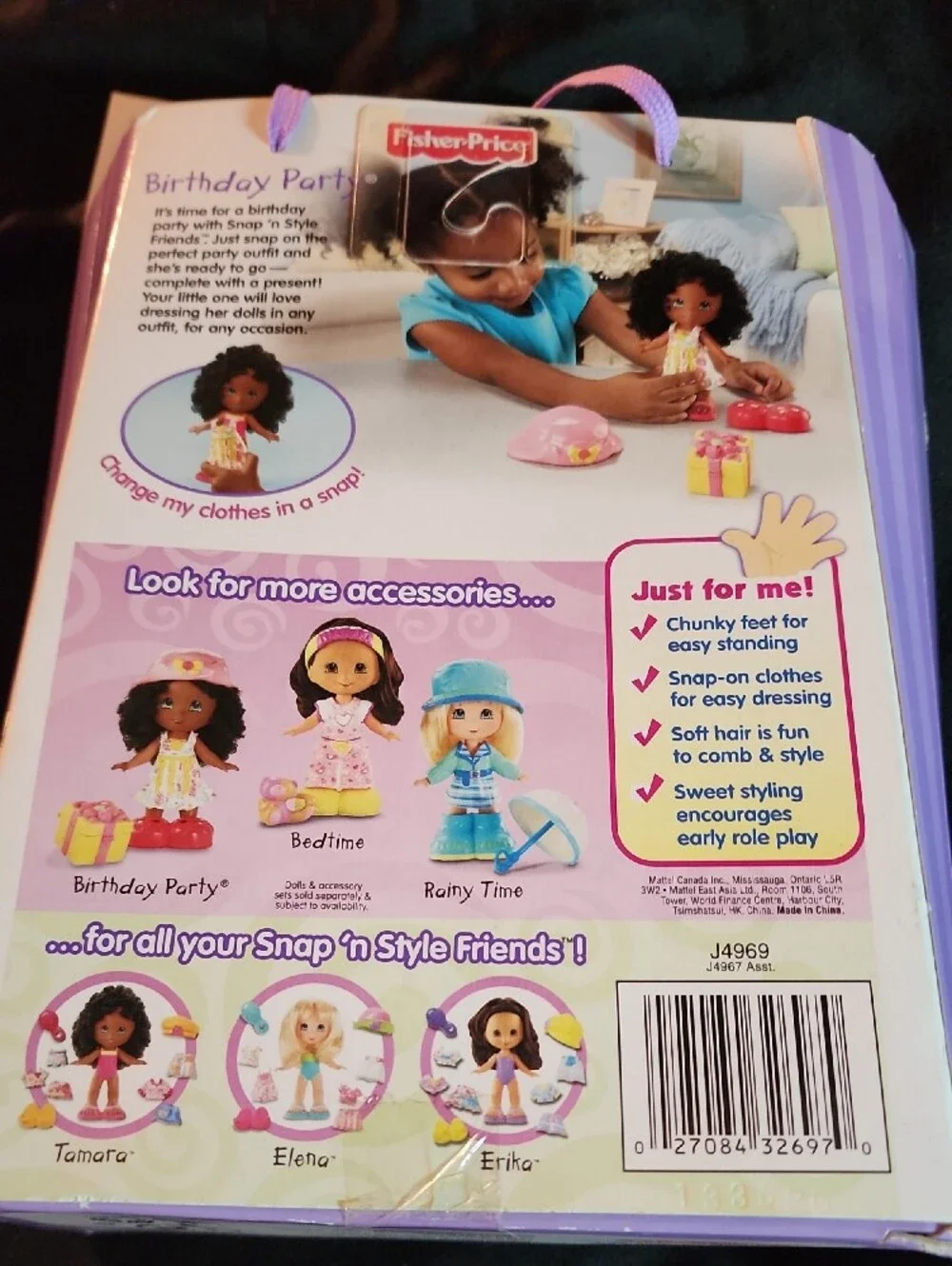 Fisher-Price Snap 'n Style Birthday Party Outfit - Purple & Pink
